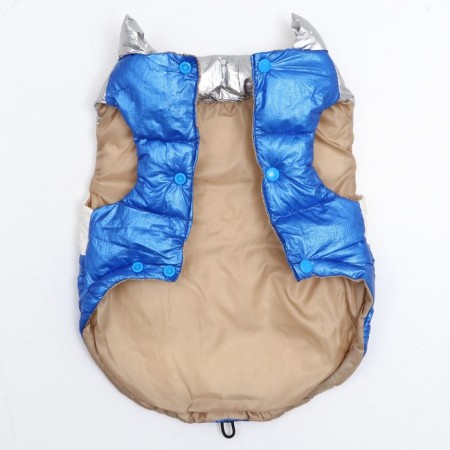 Jacket for dogs with weighting size 10 (DS 25, OG 34, Osh 24), silver-blue-5