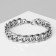 Bracelet male "chain" classic, color silver, 22 cm