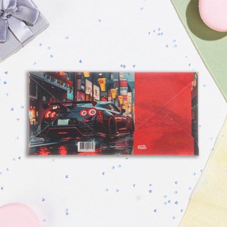 Money envelope "Happy Birthday!" car, 16.5 x 8 cm-2