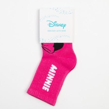 Носки для девочки "Minnie", DISNEY, 16-18 см, цвет розовый-4