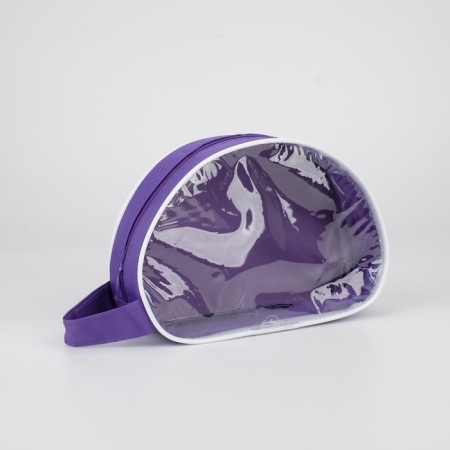 Cosmetic bag on lightning, with a pen, purple color-1