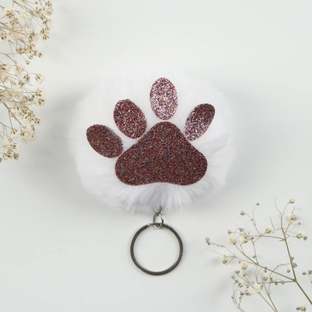 A keychain for keys of fluffy, children's "fluffy mood", 9 x 10 cm-3