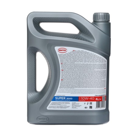 Motor oil Sintec Super 3000 10W-40, SG/CD, P/Synthetic, 4 L 600240-6