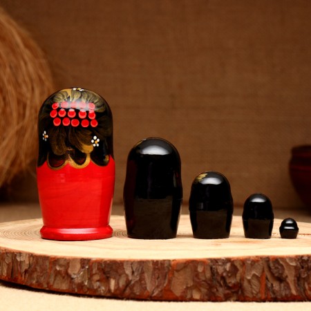 Matryoshka 5-doll "tina mountain ash", 10-11 cm-1