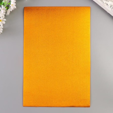 Foamiran metallized "copper" 2 mm format A4 set of 5 sheets-1