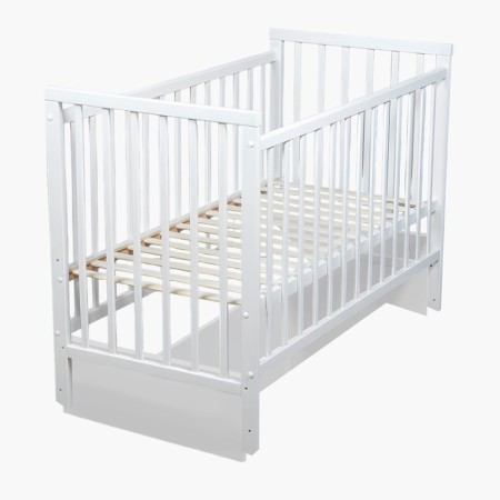 Children's Molli bed, with a transverse pendulum, white