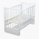 Children's Molli bed, with a transverse pendulum, white