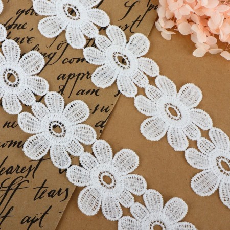 Hypure lace, 55 mm × 9 ± 0.5 m, white color-1