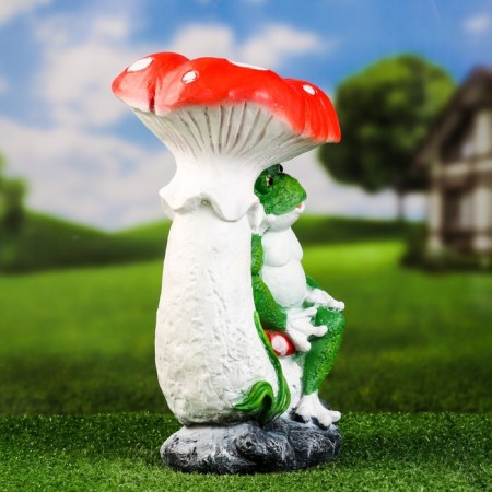 Garden figure "Fleet with a frog" 36x25cm-3