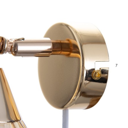 Bra "Aveta" E27 40W gold 21x12x18cm-6