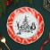 Ceramic plate "Forest residents", 19 cm, white color