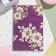 Postcard "Congratulations!" Congrev, embossing, white flowers, purple background, 12.5x19.4 cm