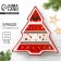 New Year! New Year's ceramic dish "Gingerbread men", 23x22x2 cm, white color