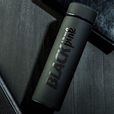 Black thermos, 500 ml, retains heat 12-14 hours-1
