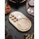 Set for feeding cheese, board of oak shares 32.5 × 20.5 × 1.5 cm, 3 knife for cheese