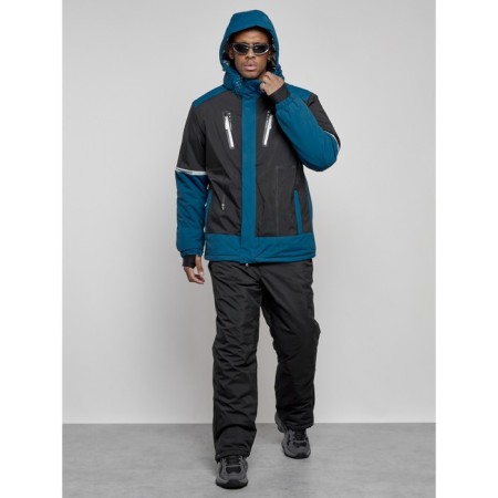 Male winter ski costume, size 48, black color-5