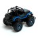 Radio-controlled jeep "All-terrain vehicle" works on batteries, black and blue color