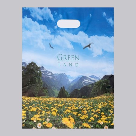 Green Valley package, polyethylene with a cut pen, 45 μm, 40 x 47 cm