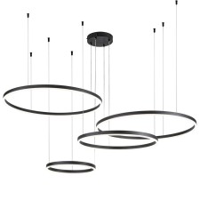Светильник подвесной Indigo, 14001/4P Black. 4х218Вт, LED, 12000Лм, 3000-5700К, пульт ИК, 400/600/800/800х140х1240 мм, цвет белый