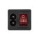 Key switch 250 V 6 A (4C) On -OFF red with backlight and plug C8 2pin Rexant