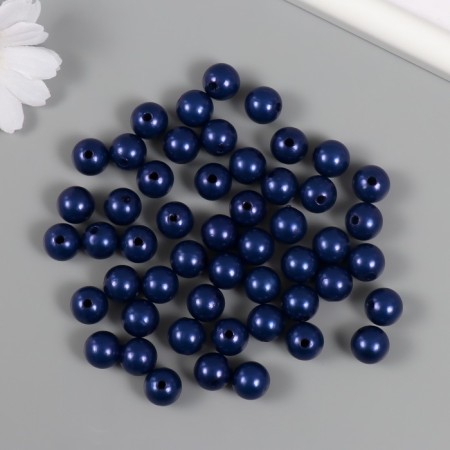 Set of beads "Pearls" d 12 mm, 250 gr, blue