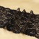 Lace elastic fabric, 190 mm × 2.7 ± 0.5 m, black color