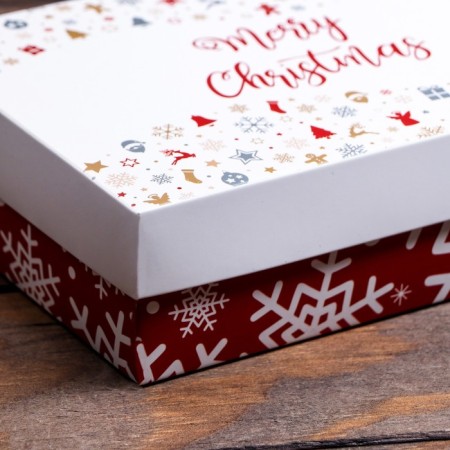 Gift box team "Snowflakes", 16.5 x 12.5 x 5.2 cm-4