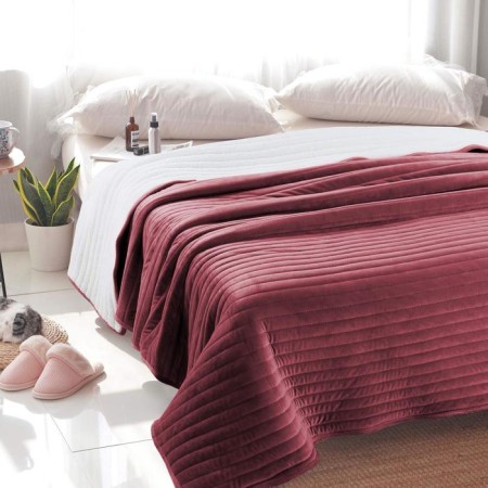 Liberty blanket, size 160x220 cm, burgundy color