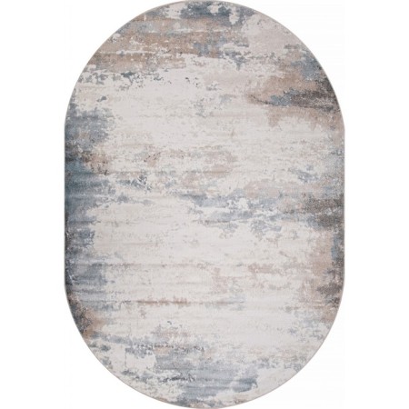 Oval Merinos Naturel carpet, size 100x200 cm, color Beige-Blue-1