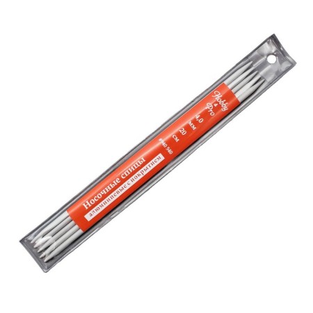 Nosy aluminum knitting needles with 20 cm/4.0 mm coating