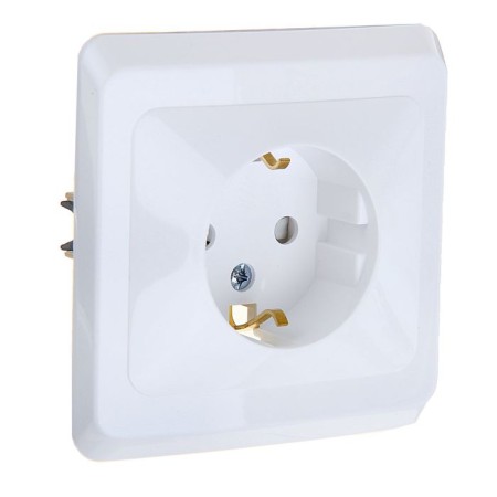 SE SE "Study", 16 A, 250 V, built-in, with salary, curtains, IP20, white, PC16-004B