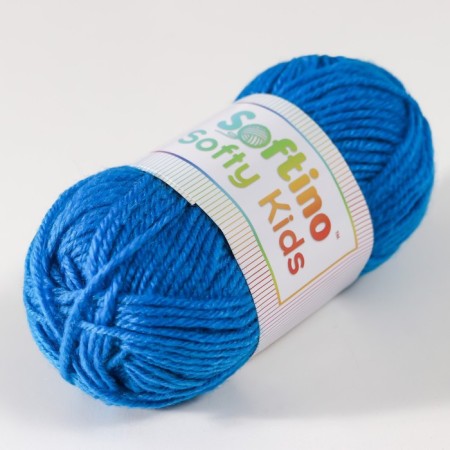 Yarn 100% acrylic "Softy Kids" 90m ± 5m 50 g Color 21 Royal Blue-1