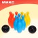 Set Bowling: 10 kegly + 2 balls, mix