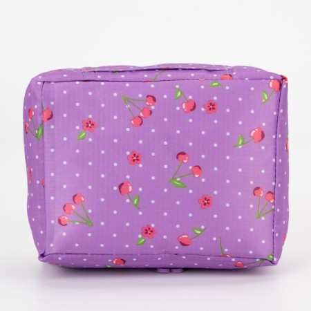 Cosmetic bag 2 parts with lightning, lilac color-2
