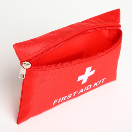 Cosmetic bag simple first aid kit, 16*0.5*11, lightning department, red-2