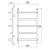Water heated towel rail Domoterm "Orpheus", P5, 5 crossbars, 500 x 700 mm, bronze