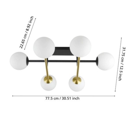Chandelier PAZ E14, 6x40W-3