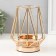 Summary metal per 1 candle d = 8 cm "Empire" gold 14x14x19 cm