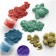 Sand for modeling "Raccoon in the desert", 6 colors, 720 g, in a jar, 4 forms.