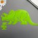 Phosphorus sticker "Triceratops" with adhesive pads set of 2 pcs mix 29.5x25 cm