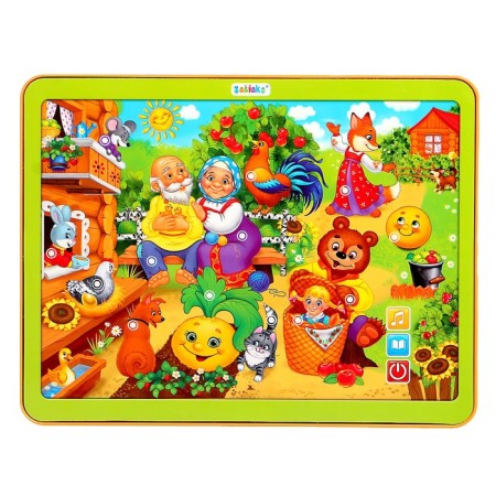 Musical tablet "My first tales", sound effects, works from batteries-1