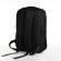 City backpack with USB from textiles with lightning, 2 pockets, black color