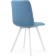 Stool on a metal frame chilli metal/velor, white/blue 43.5x50x87.5 cm