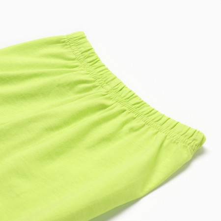 Set for a boy (T -shirt/shorts), milk/light green color, height 92 cm-3
