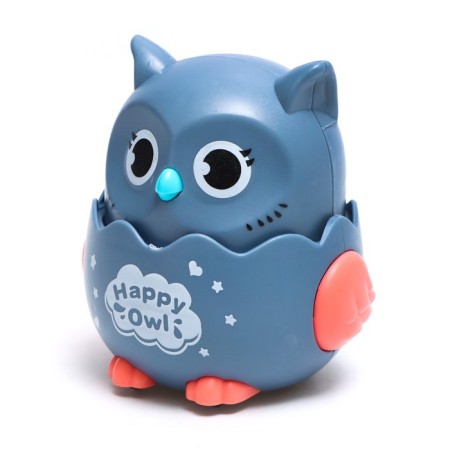 Inertial “owl” toy, in carrying, moves from pressing, color mix-3