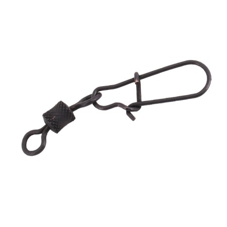 Twal with a fastener Namazu Pro Rolling Ribbed Swivel, Carbon, Size 1. Test-78 kg-3