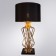 Fire table lamp 67 cm, D 36 cm, 1x60W E27