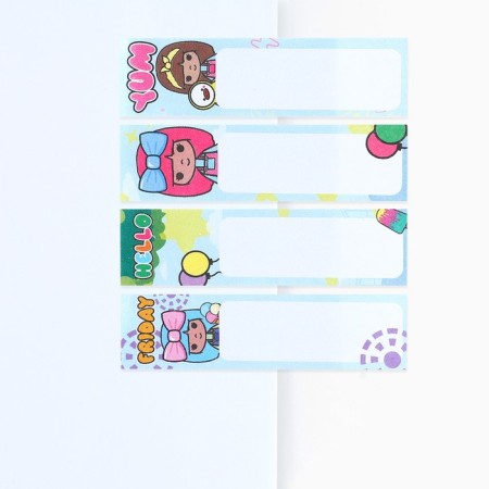 A set of stickers-flukes, 4 pcs, 20 l "Hello"-2