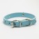Collar "crown" with metal decor and rhinestones, 36 x 1.4 cm, Osh 24-31, blue