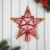 Tips "Geometry Star" 19,5x19 cm, red-golden
